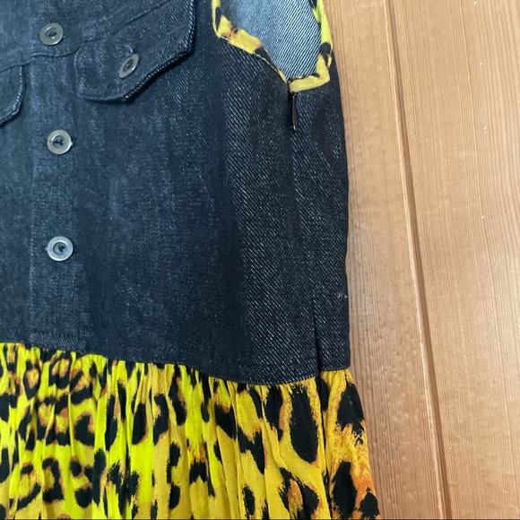 One by One Teaspoon Denim/ Leopard Dress - Picture 6 of 6